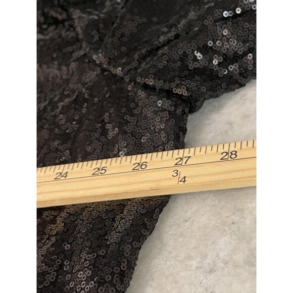 Elegant Black Sequin Blazer by R & M Richards - Picture 10 of 12